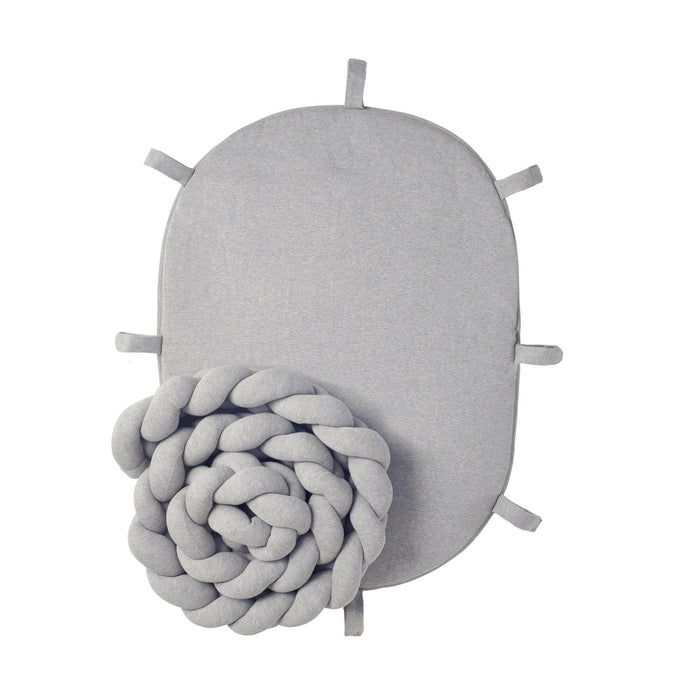 Nordic Coast Company Baby Nest geflochten Grau Wochenangebot