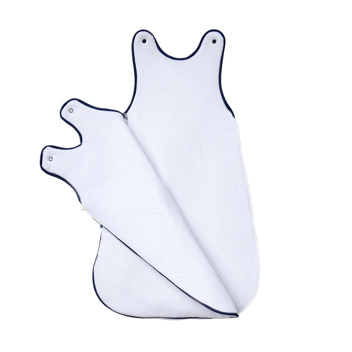 Nordic Coast Company Baby Schlafsack Weiß-Blau Letzte 2 Tage