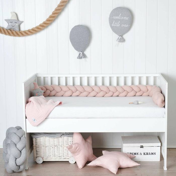 Nordic Coast Company Bettschlange geflochten Rosa Jersey Letzter Tag