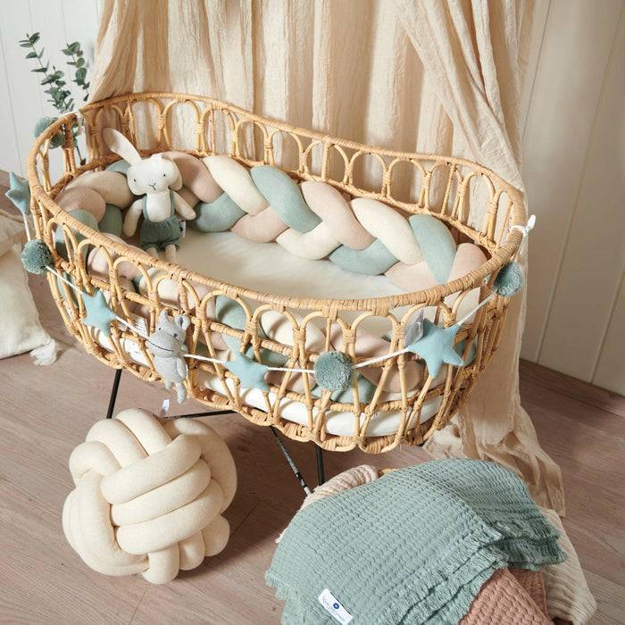 Nordic Coast Company Bettschlange geflochten Trio Mint Bis zu 60% Rabatt
