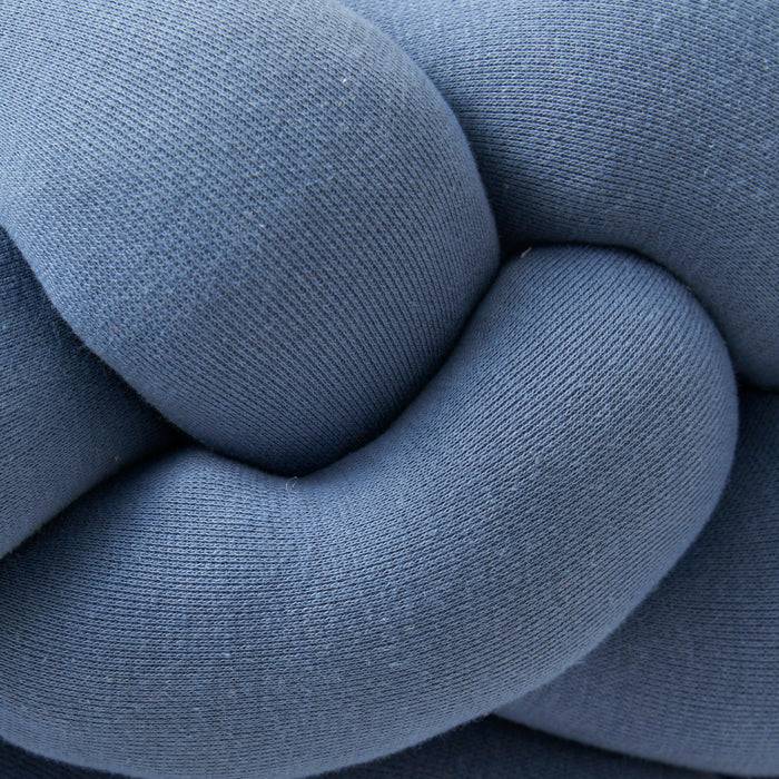 Nordic Coast Company Bettschlange geflochten Blau Jersey Sonderangebot der Fabrik