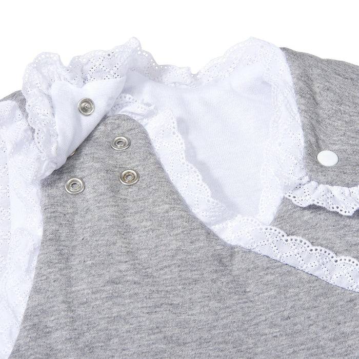 Nordic Coast Company Baby Schlafsack Grau Spitze Super Rabatt