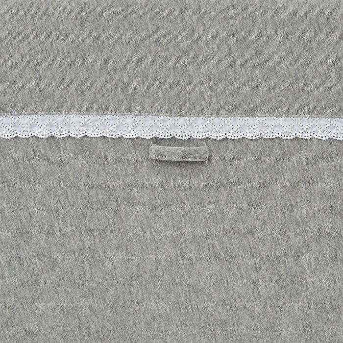 Nordic Coast Company Baby Bettnestchen Grau Spitze Speichern exportieren