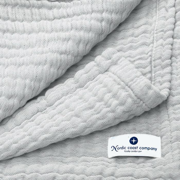 Nordic Coast Company Musselin Decke Grau im Angebot