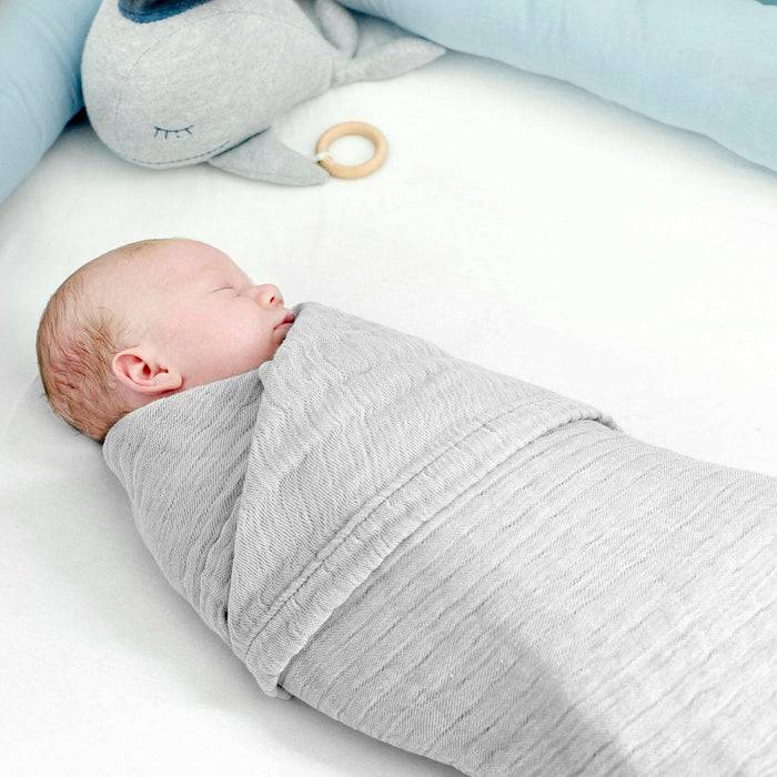 Nordic Coast Company Musselin Decke Grau im Angebot