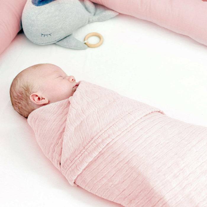 Nordic Coast Company Musselin Decke Rosa Günstiger Verkauf