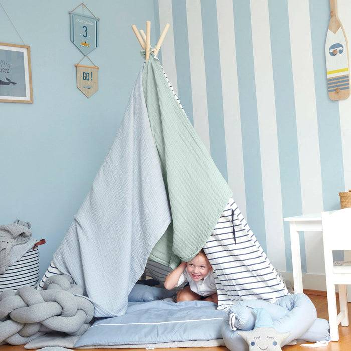 Nordic Coast Company Musselin Decke Mint Large Meist gekauft