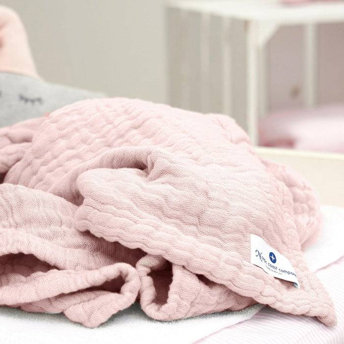 Nordic Coast Company Musselin Decke Rosa Large Kostenloser Versand
