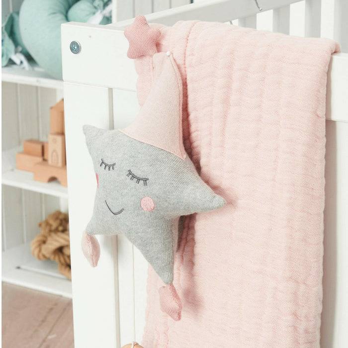 Nordic Coast Company Musselin Decke Rosa Large Kostenloser Versand