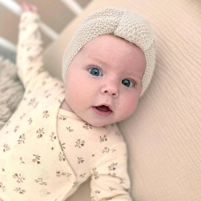 Nordic Coast Company Baby Turban Natur Begrenztes Angebot