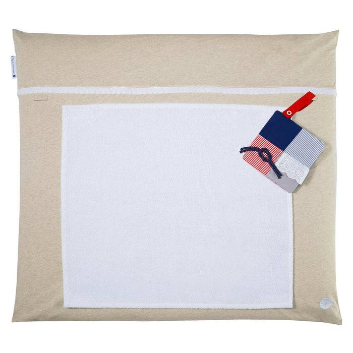 Nordic Coast Company Bezug Wickelauflage Beige Spitze Lagerräumung