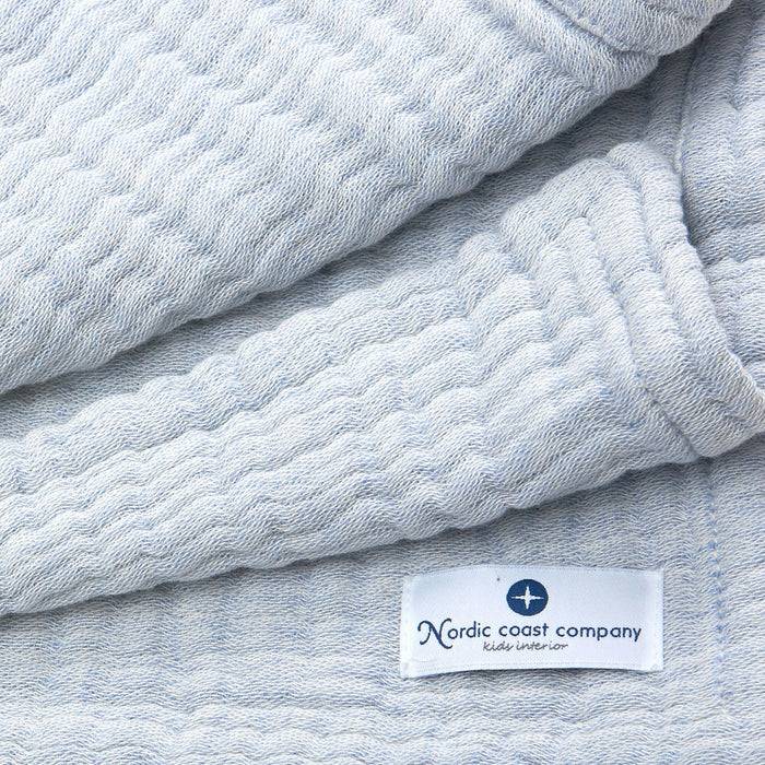 Nordic Coast Company Musselin Decke Blau Räumungsverkauf