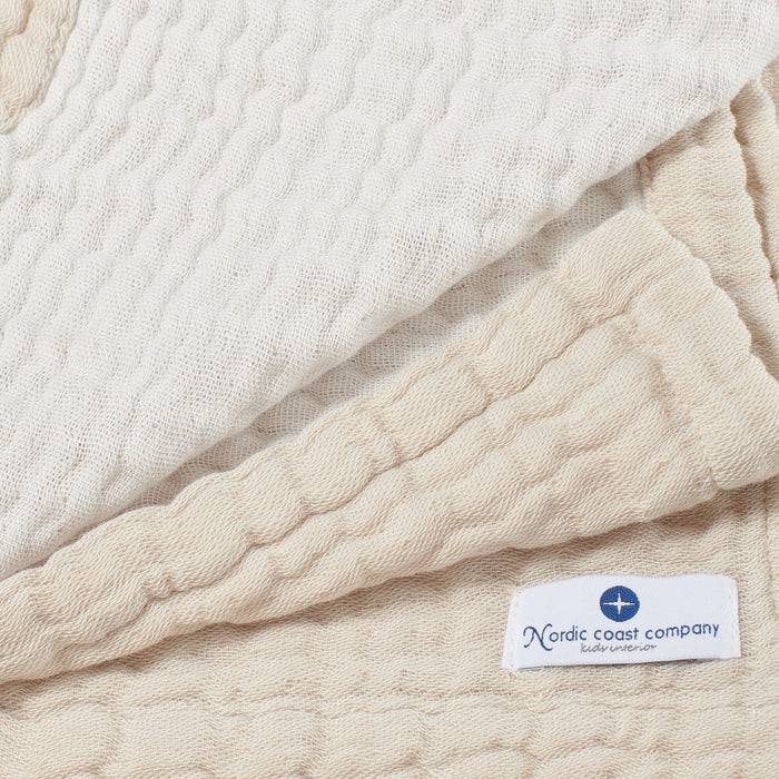 Nordic Coast Company Musselin Decke Natur Weiß VIP-Rabatte