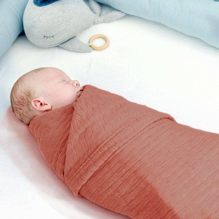 Nordic Coast Company Musselin Decke Kupfer Rot Kostenlose Rückgabe