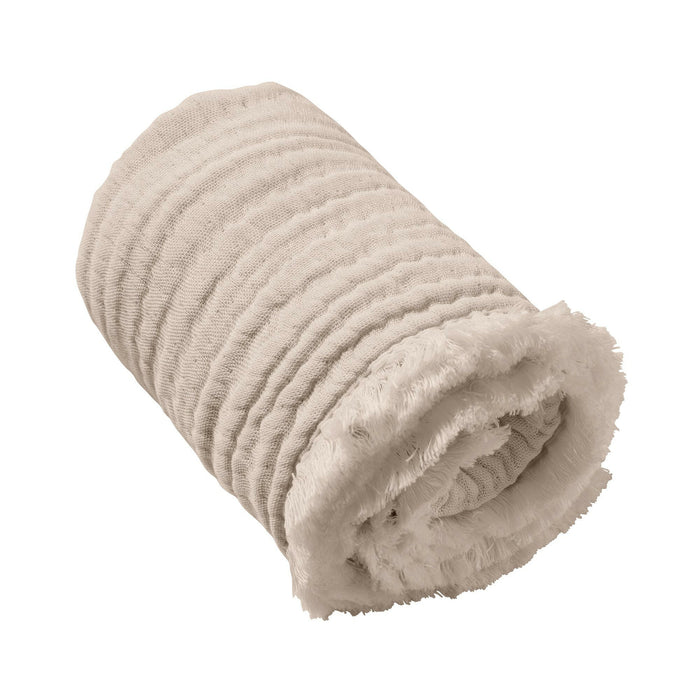 Nordic Coast Company Musselin Fransendecke Beige Neueste Stile