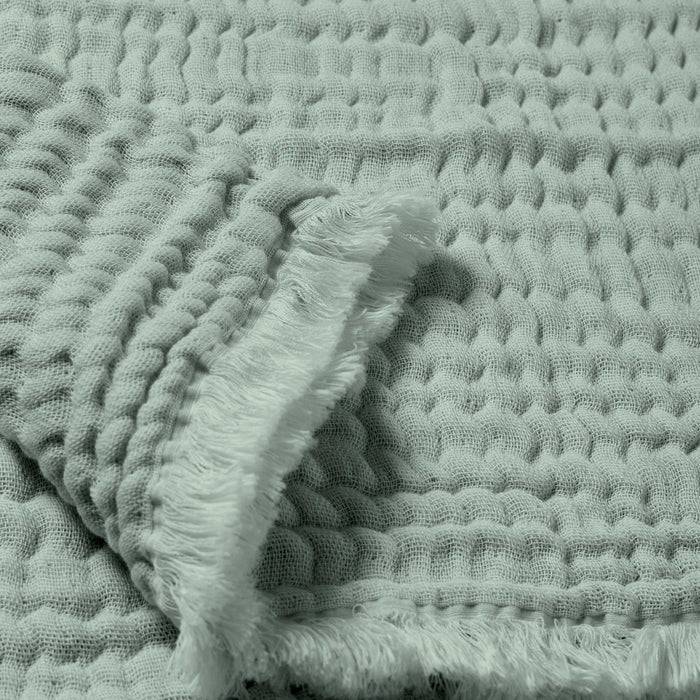 Nordic Coast Company Musselin Fransendecke Mint Letzter Tag