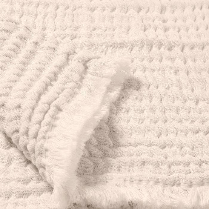 Nordic Coast Company Musselin Fransendecke Puder Zeitbegrenzte Promotion