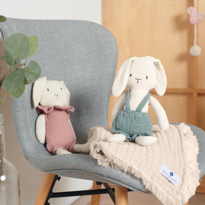 Nordic Coast Company Musselin Fransendecke Puder Zeitbegrenzte Promotion