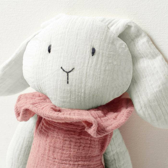 Nordic Coast Company Kuscheltier Musselin Hase Bella 50% Rabatt mit kostenlosem Versand