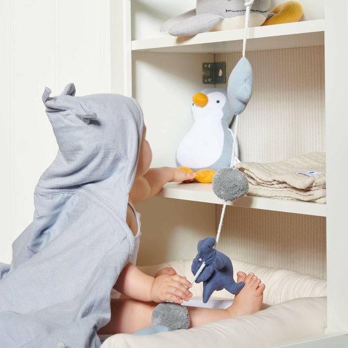 Nordic Coast Company Spieluhr Baby Pinguin Hellblau Begrenzt auf 3 Tage