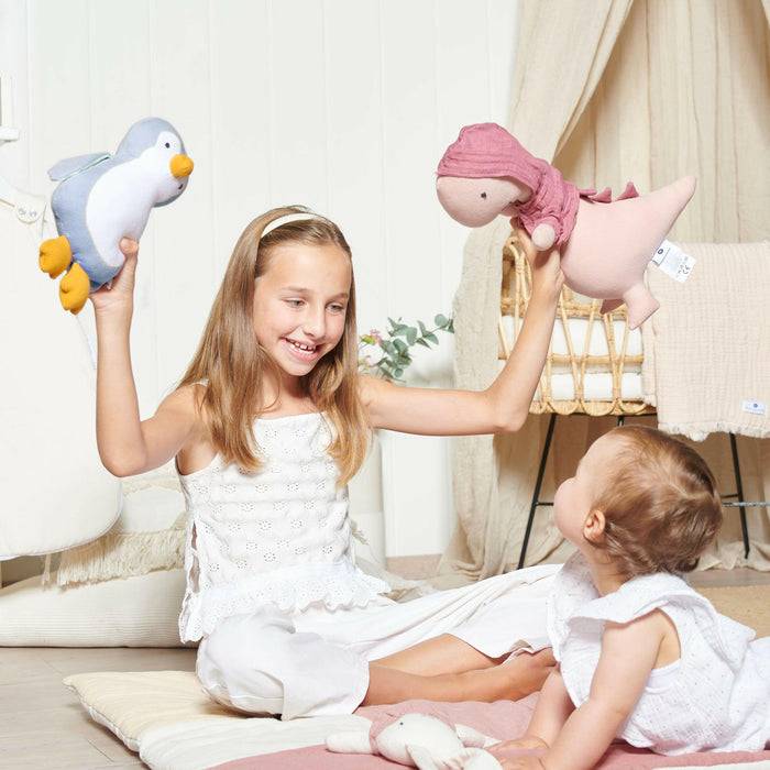 Nordic Coast Company Spieluhr Baby Pinguin Hellblau Begrenzt auf 3 Tage