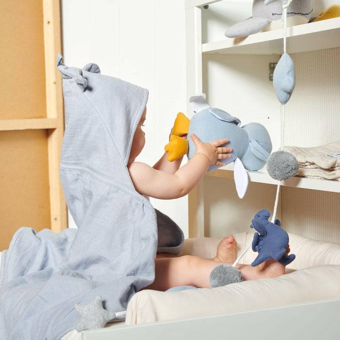Nordic Coast Company Spieluhr Baby Pinguin Hellblau Begrenzt auf 3 Tage