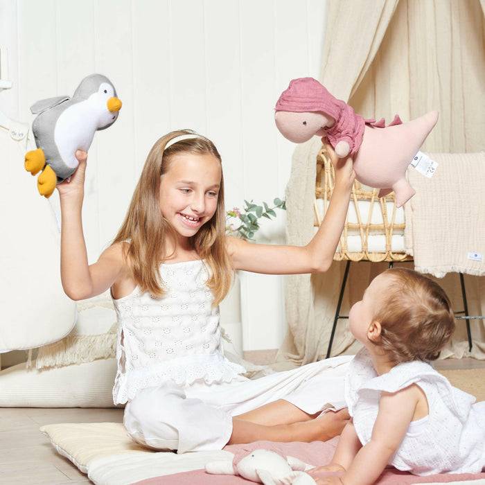 Nordic Coast Company Spieluhr Baby Pinguin Grau 2025
