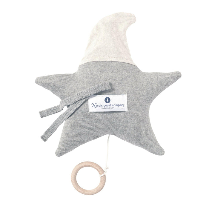 Nordic Coast Company Baby Set "Stern" Spieluhr + Rassel Natur Outlet