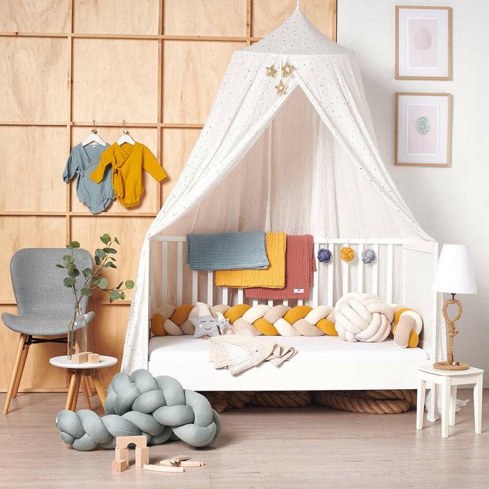 Nordic Coast Company Babygym Anhänger Set Knoten Blau im Angebot