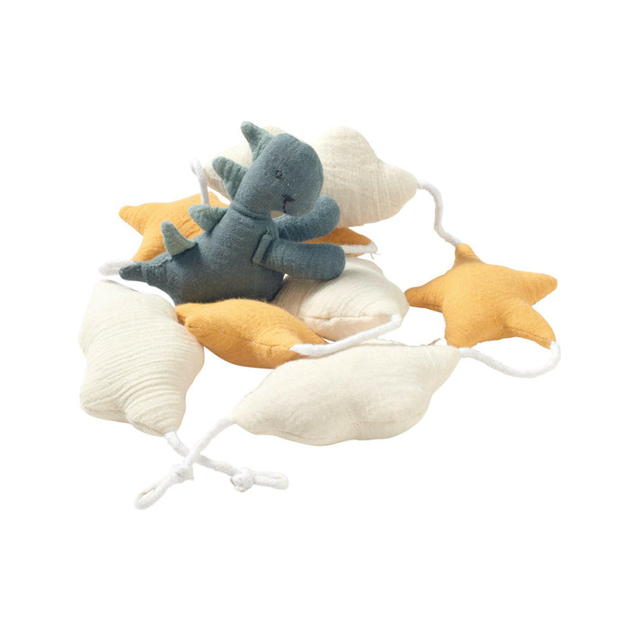 Nordic Coast Company Wandgirlande Musselin Dino Large Kostenloser Versand
