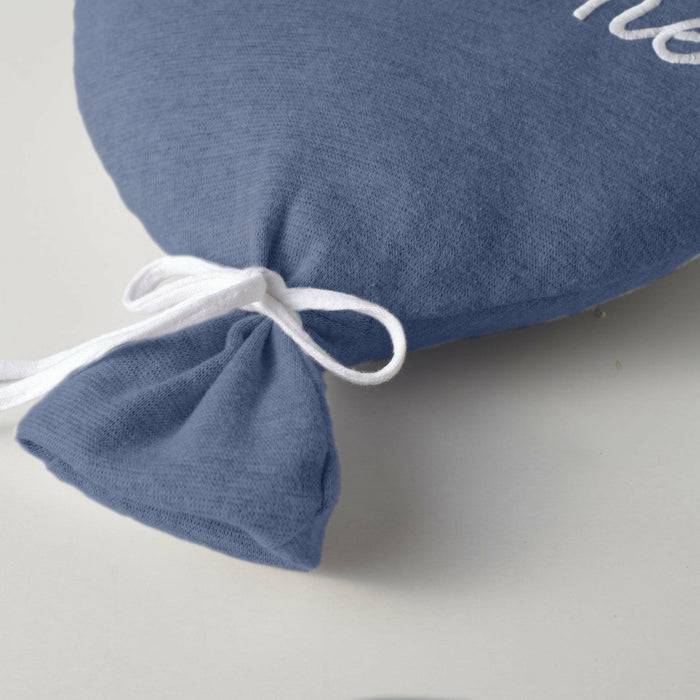 Nordic Coast Company Ballon-Kissen "Welcome Little One" Blau Limitierter Zeitrabatt