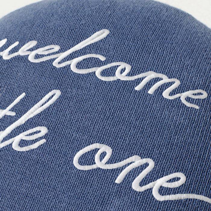 Nordic Coast Company Ballon-Kissen "Welcome Little One" Blau Limitierter Zeitrabatt