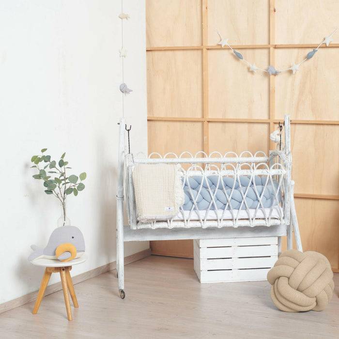 Nordic Coast Company Knotenkissen Strick Beige Sonderangebot