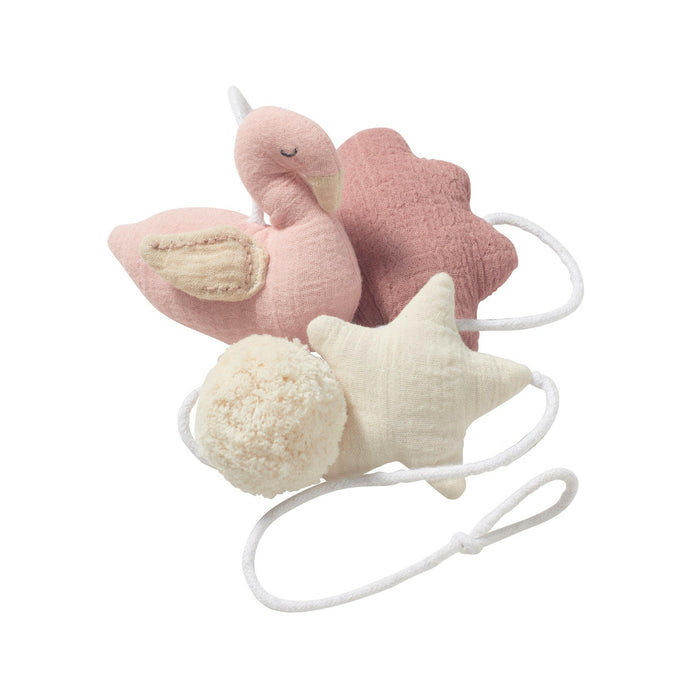 Nordic Coast Company Wandgirlande Musselin Schwan Small Flash Sale