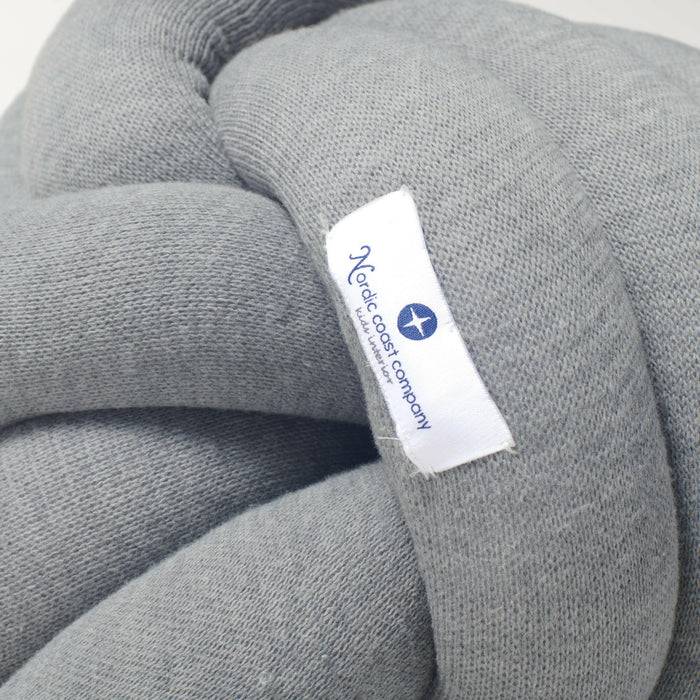 Nordic Coast Company Knotenkissen Strick Grau Begrenztes Angebot