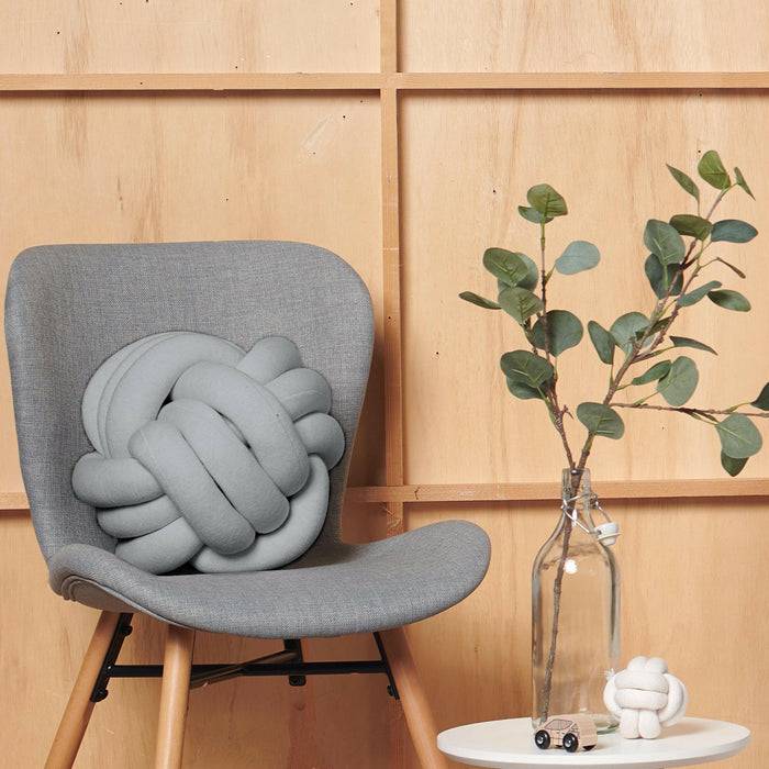 Nordic Coast Company Knotenkissen Strick Grau Begrenztes Angebot