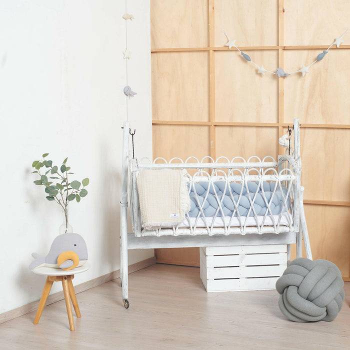 Nordic Coast Company Knotenkissen Strick Grau Begrenztes Angebot