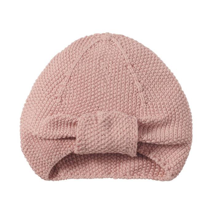 Nordic Coast Company Baby Mütze Turban Set Altrosa + Natur Jubiläumsangebot