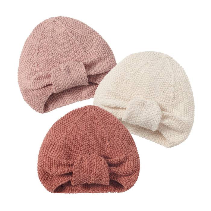 Nordic Coast Company 2er Set Baby Turban Kupfer + Natur Lagerräumung