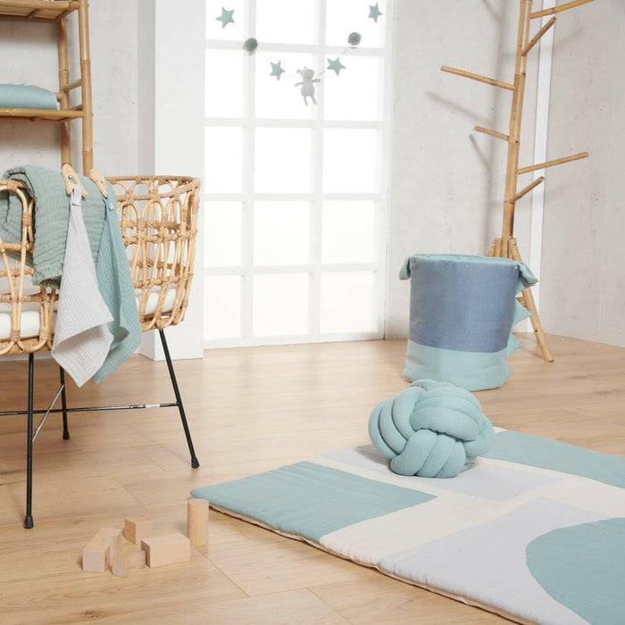 Nordic Coast Company Krabbeldecke Musselin Mint Zeitlich begrenztes Angebot