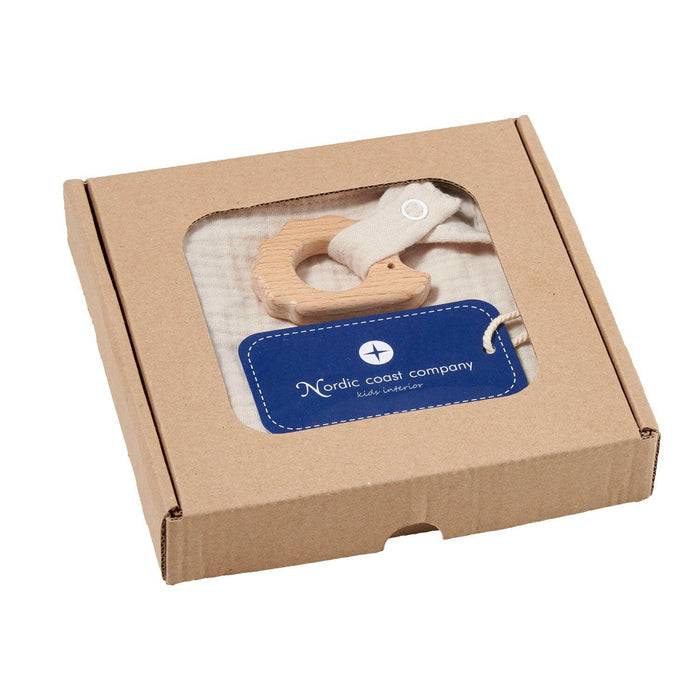 Nordic Coast Company Kuscheltuch Musselin Igel Sand Große Rabatte