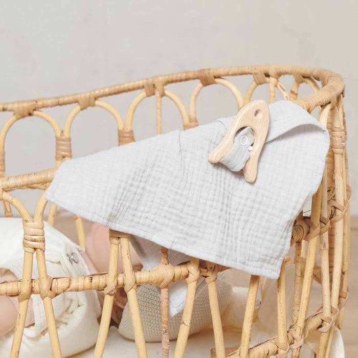 Nordic Coast Company Kuscheltuch Musselin Rakete Grau Neuheiten