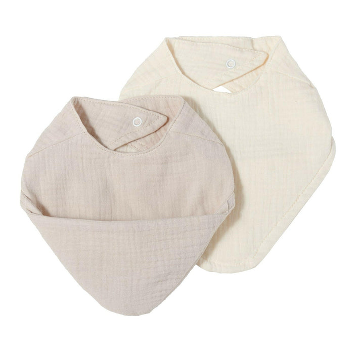 Nordic Coast Company Musselin Lätzchen-Set Sand & Natur Tiefpreis