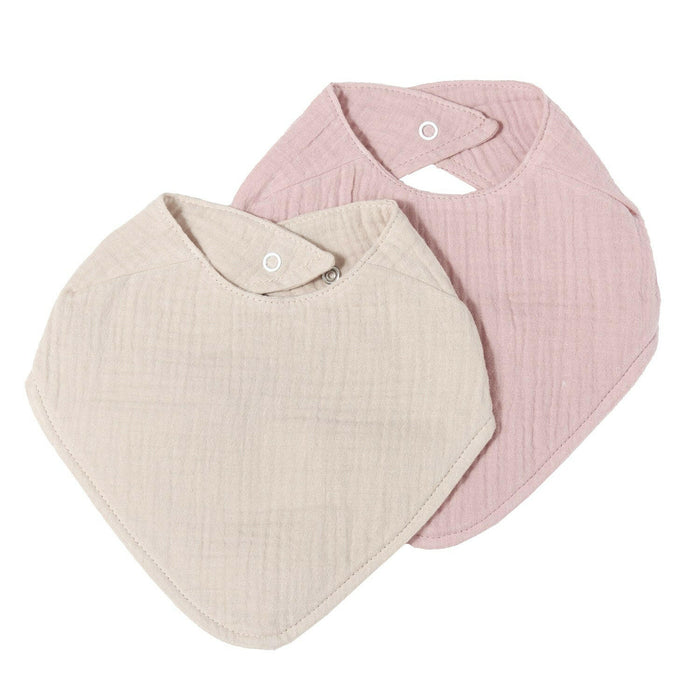 Nordic Coast Company Musselin Lätzchen-Set Altrosa & Beige Wochenangebot