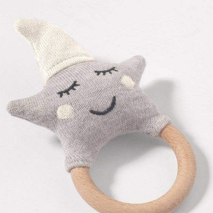 Nordic Coast Company Baby Rassel Stern Natur Günstig kaufen