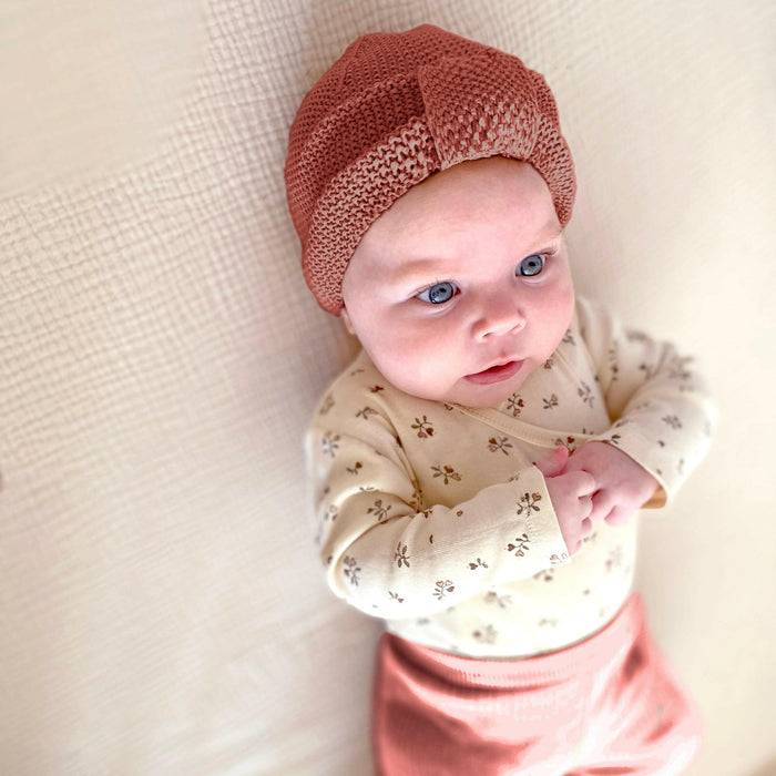 Nordic Coast Company Baby Turban Kupfer Großer Ausverkauf
