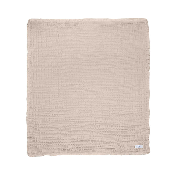 Nordic Coast Company Musselin Fransendecke Beige Exklusivangebot