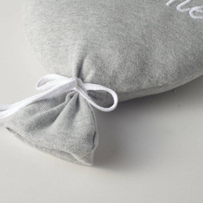 Nordic Coast Company Ballon-Kissen "Welcome Little One" Grau Top Angebot