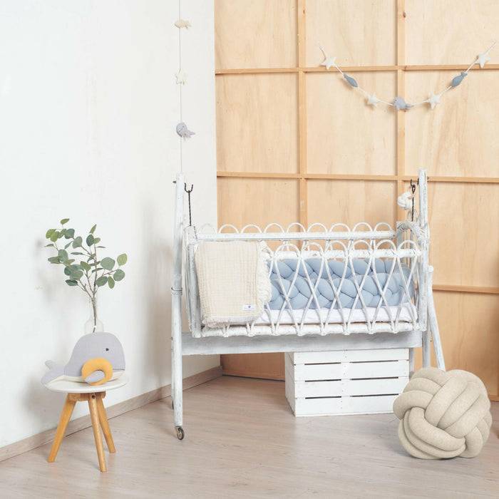 Nordic Coast Company Knotenkissen Strick Natur Online Outlet