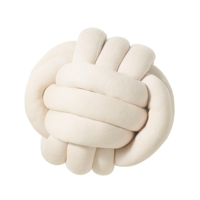Nordic Coast Company Knotenkissen Strick Natur Online Outlet